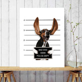 Painting by Numbers Art Criminal Dog with Flying Ears